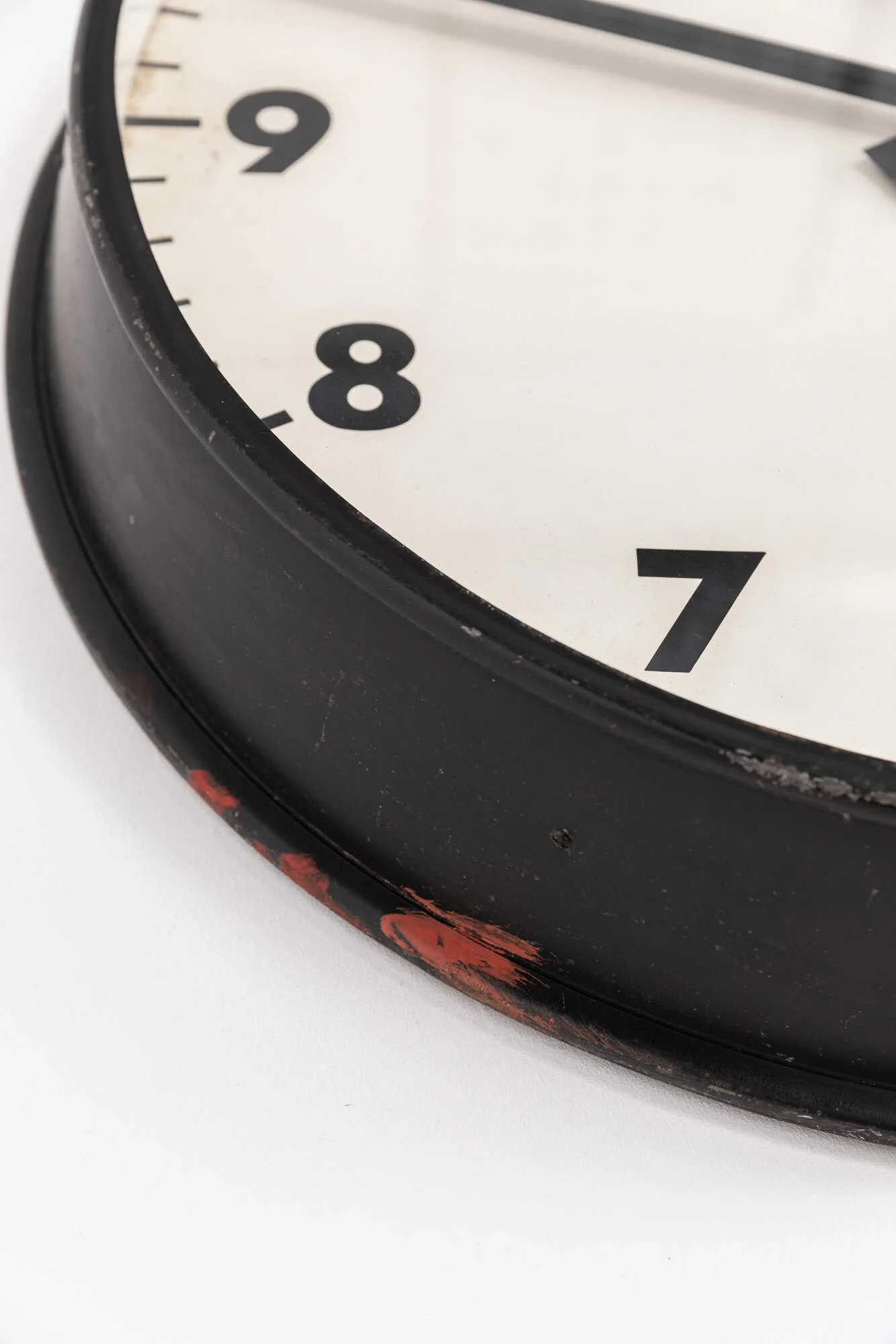 Black Industrial Gents of Leicester Wall Clock — Antiques Workshop